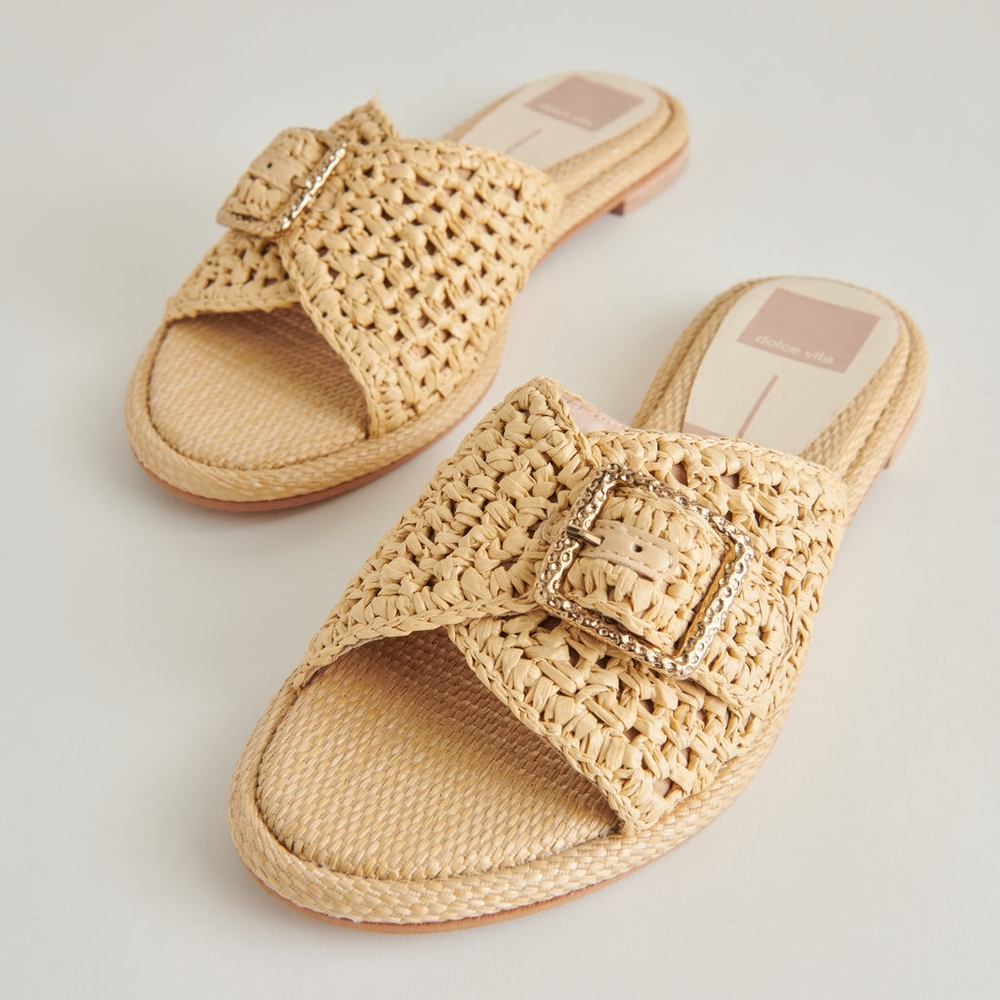 Dolce Vita Tan Woven Sandals